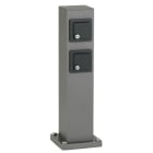 ALBERT - Steckdosensäule Typ Nr. 4412 - mit 2 abschließbaren Schutzkontaktsteckdosen
