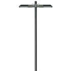 ALBERT - Vario-Mastaufsatzleuchte Typ Nr. 0807 - Optik Straßen leuchte - Farbe: schwarz,