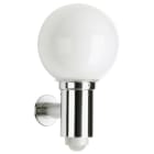 ALBERT - Wandleuchte Typ Nr. 0224 - Edelstahl, mit BWM, für 1 x Lampe, E27