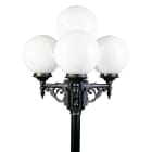 ALBERT - Mastleuchte 4-fl. Typ Nr. 2051 - Farbe: schwarz-Silber, für 4 x Lampe, E27