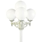 ALBERT - Mastleuchte 4-fl. Typ Nr. 2051 - Farbe: weiß-gold, für 4 x Lampe, E27