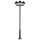 ALBERT - Mastleuchte 3-fl. Typ Nr. 2052 - Farbe: schwarz, für 3 x Lampe, E27