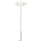 ALBERT - Mastleuchte 3-fl. Typ Nr. 2052 - Farbe: weiß, für 3 x Lampe, E27