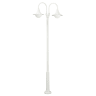 ALBERT - Mastleuchte 2-fl. Typ Nr. 2047 - Farbe: weiß, für 2 x Lampe, E27