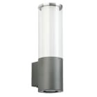 ALBERT - Wandleuchte Typ Nr. 0321 mit zus. Unterlicht - Edelstahl/anthrazit für 1 x Lampe