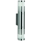 ALBERT - Wandleuchte Typ Nr. 0206 - Edelstahl, für 2 x QT14 - 40 W, G9