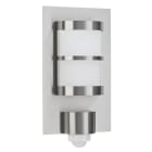 ALBERT - Wandleuchte Typ Nr. 6144 - Edelstahl, mit BWM, für 1 x Lampe, E27