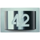ALBERT - Hausnummernleuchte Typ Nr. 6002 - Edelstahl, für 1 Lampe E 27