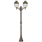 ALBERT - Mastleuchte 2-fl. Typ Nr. 2040 - Farbe: braun-messing, für 2 x Lampe, E27