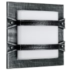 ALBERT - Wand- und Deckenleuchte Typ Nr. 6262 - Farbe: schwarz-Silber, für 1 x Lampe, E27