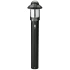 ALBERT - Pollerleuchte Typ Nr. 2075 - Farbe: schwarz-Silber, mit BWM 90 grad,für 1 x Lamp