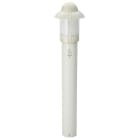 ALBERT - Pollerleuchte Typ Nr. 2075 - Farbe: weiß-gold, mit BWM 90 grad,für 1 x Lampe,