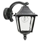 ALBERT - Wandleuchte Typ Nr. 1821 - Farbe: schwarz-Silber, für 1 x Lampe, E27
