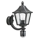 ALBERT - Wandleuchte Typ Nr. 1822 - Farbe: schwarz-Silber, mit BWM für 1 x Lampe, E27