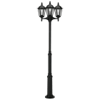 ALBERT - Mastleuchte 3-fl. Typ Nr. 2099 - Farbe: schwarz, für 3 x Lampe, E27