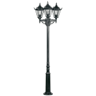 ALBERT - Mastleuchte 3-fl. Typ Nr. 2049 - Farbe: schwarz-Silber, für 3 x Lampe, E27