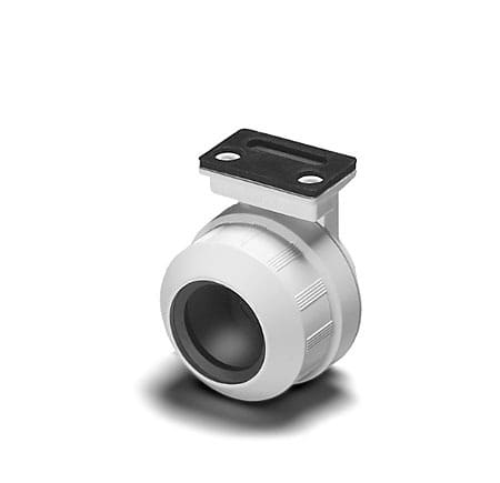 HOUBEN - Aufbaufassung,G13,PC,weiß,IP67 250V/2A/T140,für Lampen Ø 26mm Anschraubfuß