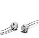 HOUBEN - Fassung,GX5.3,Keramik,Abdeckp.Glimmer 24V/10A/T300,PTFE Leitung 140mm Löcher M3