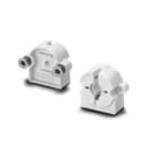 HOUBEN - Einbaufassung,G13,PC,weiß 500V/2A/T130,Dicke 13mm,gefedert