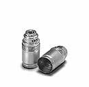 HOUBEN - Fass,E14,Stahl glanzverz.,mess. M10x1 Nippelg.,Glattm.,250V/2A/T230 Stein Porzel
