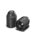 HOUBEN - Fass,E27,PET GF,schw. dreiteilig,Außengewindem.,250V/4A/T190 M10x1 Nippelgew.
