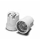 HOUBEN - Fassung,E27,Porzellan,weiß einteilig,250V/4A/T270,Löcher M4