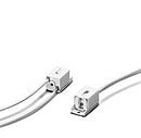 HOUBEN - Auslauf Aufbaufassung,W4,3,PC,weiß 250V/2A/T110,Durchgangsloch Ø 2,6mm