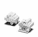 HOUBEN - Aufbaufassung,2G7,PBT GF,weiß 250V/2A/T140,Durchgangslöcher M3