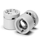 HOUBEN - Fassung,E27,Porzellan,weiß 500V/4A/T210,Schraubklemmen Löcher M4