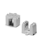 HOUBEN - Aufbaufassung,2GX13,PC,weiß 500V/2A/T110,seitliche Löcher für M3 Einzelsteckkl.