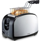 TRISA - Toaster 2Scheiben 600W Zangen 8St. schwarz-silber