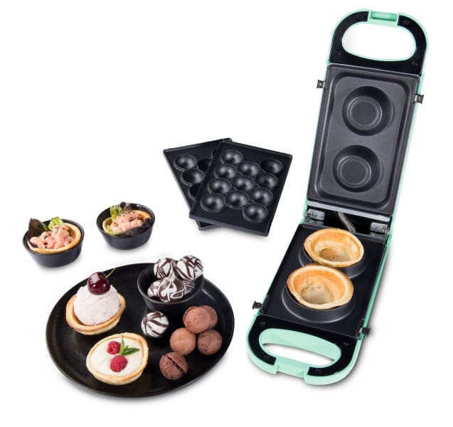 TRISA - Snack Maker 700W inkl.2Platten antihaftbesch. mintgrün