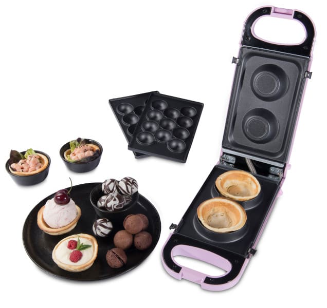 TRISA - Snack Maker 700W inkl.2Platten antihaftbesch. pink