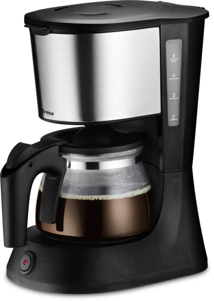 TRISA - Kaffeeautomat 6Tassen 0.75L Glaskanne schwarz