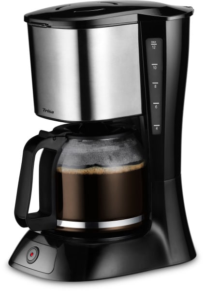 TRISA - Kaffeeautomat 12Tassen 1.5L Glaskanne schwarz