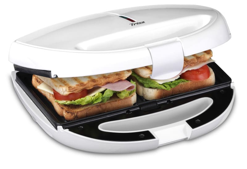 TRISA - Sandwichtoaster 850W antihaftbe. Sandw./Waffeln/Grillpl. ws