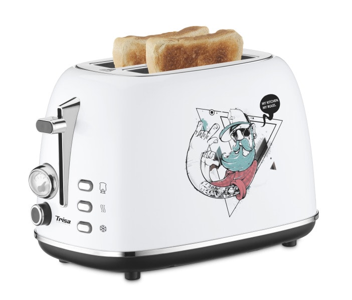 TRISA - Toaster 2Schlitz 815W 6St. Auft. Aufw. Street Art