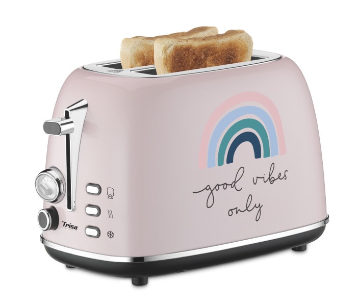 TRISA - Toaster 2Schlitz 815W 6St. Auft. Aufw. Good Vibes