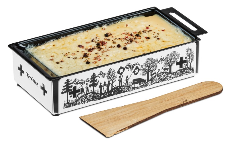 TRISA - Kerzen-Raclette 4Kerzen 1Pfännchen 1Spachtel ws-sw