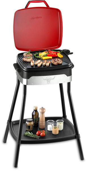 TRISA - BBQ-Standgrill 1680-2000W 40x36cm stufenl.Thermostat sw-ro