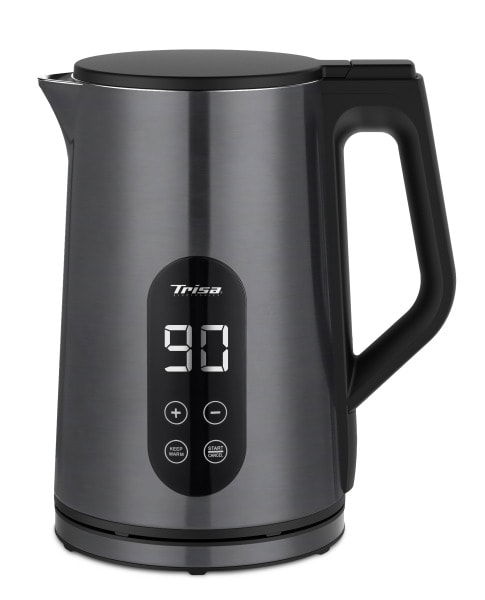 TRISA - Wasserkocher 2200W 1.7L kabellos Temperaturauswahl anthrazit