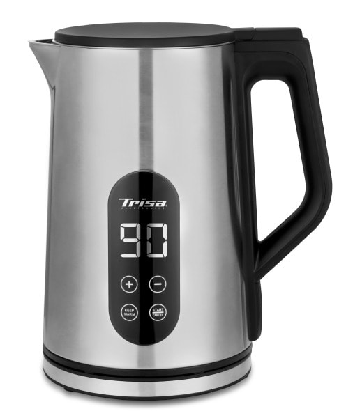 TRISA - Wasserkocher 2200W 1.7L kabellos Temperaturauswahl silber
