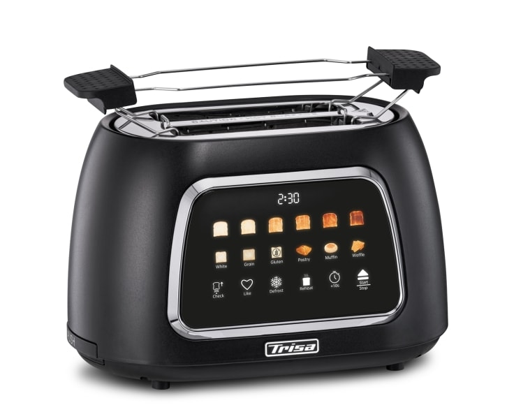 TRISA - Toaster 2Schlitz 800W 6St. 6Modi Auft. Aufw. +10s Timer sw