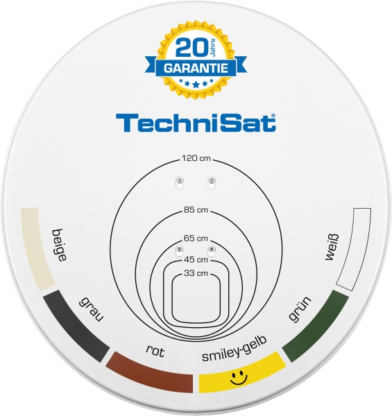 TECHNISAT - Offset-Antenne 45cm Aluminium Twin-LNB pws
