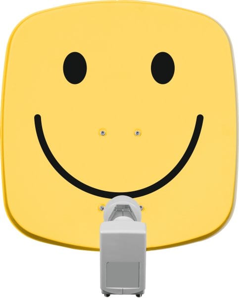 TECHNISAT - Offset-Antenne 45cm Aluminium Twin-LNB smiley-ge