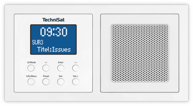 TECHNISAT - Unterputzradio 2W UKW/DAB+ RDS Bluet. Wecker/Sleept. ws