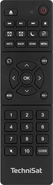 TECHNISAT - Universalfernbedienung für DAB+ Radios lernbar sw