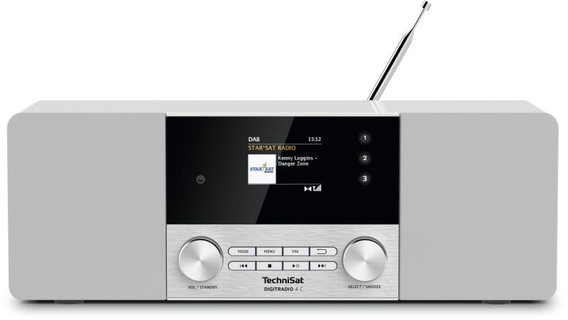 TECHNISAT - Radio 2x10W UKW DAB+ RDS BT Wecker Sleept. dimmbar ws