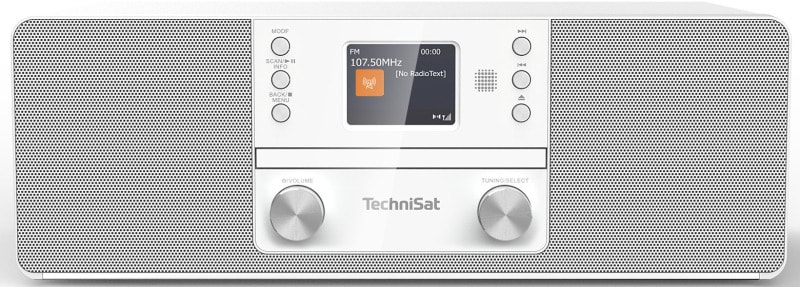 TECHNISAT - Radio 2x5W DAB+ UKW BT CD MP3 Weck-/Sleept. USB FB ws