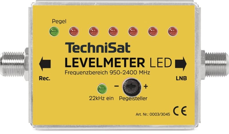 TECHNISAT - Levelmeter digital LED-Pegelanz. 950-2400MHz F-Buchse